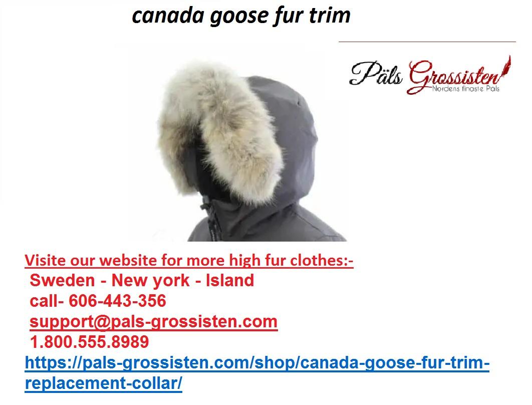 canada goose fur trim