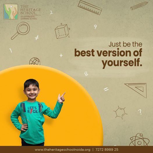 Just be the best version of yourself- THS Noida