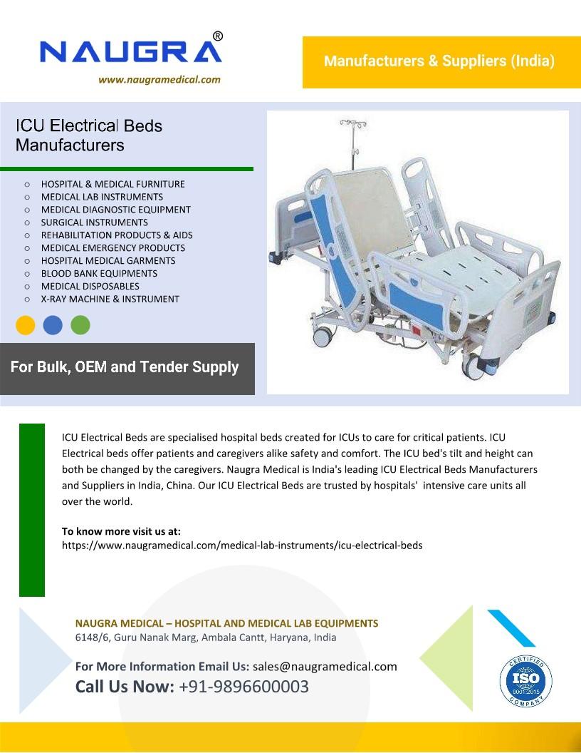 ICU Electrical Beds Manufacturers