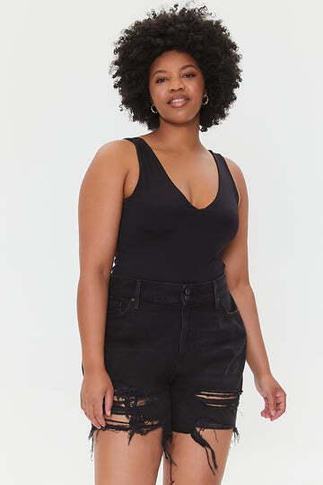 Shop Plus Curve Shorts For Women Online At Forever 21 UAE