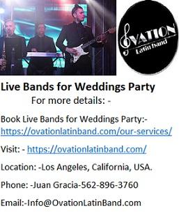 Hire Professional Ovation Live Bands for Weddings Party.