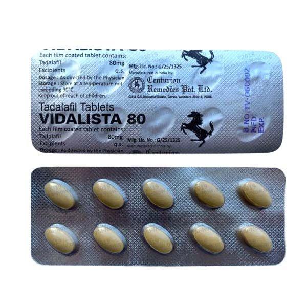  Vidalista Black 80 Mg Tablets | Tadalafil 80mg @ Best Price