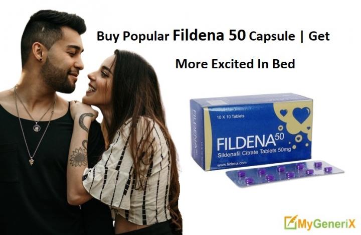 Buy Popular Fildena 50 Capsule | Get More Excited In Bed
