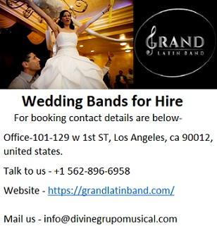 Expert Grand Latin Wedding Bands for Hire in Los Angeles.