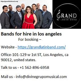 Professional Bands for hire in los angeles at attractive rate.