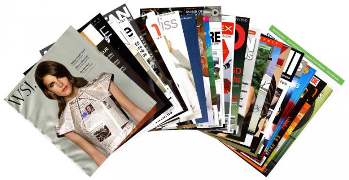 What type of papers used for magazine printing?