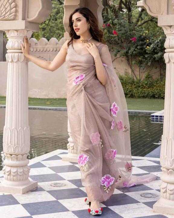 Buy Celebrity Approved Collection of Brown Sarees Online