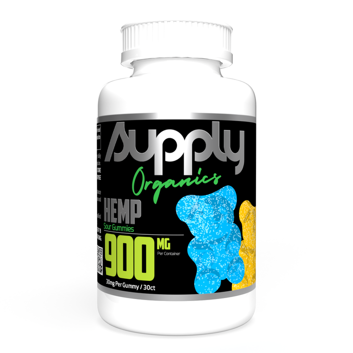 CBD Sour Gummy Bears 900mg (30 count) – Supply Organics