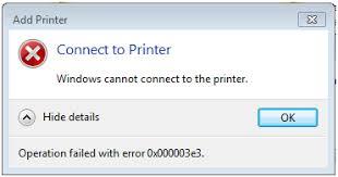 Fix Printer Error 0x00003e3 in Windows 10 | + 1-877-429-7698
