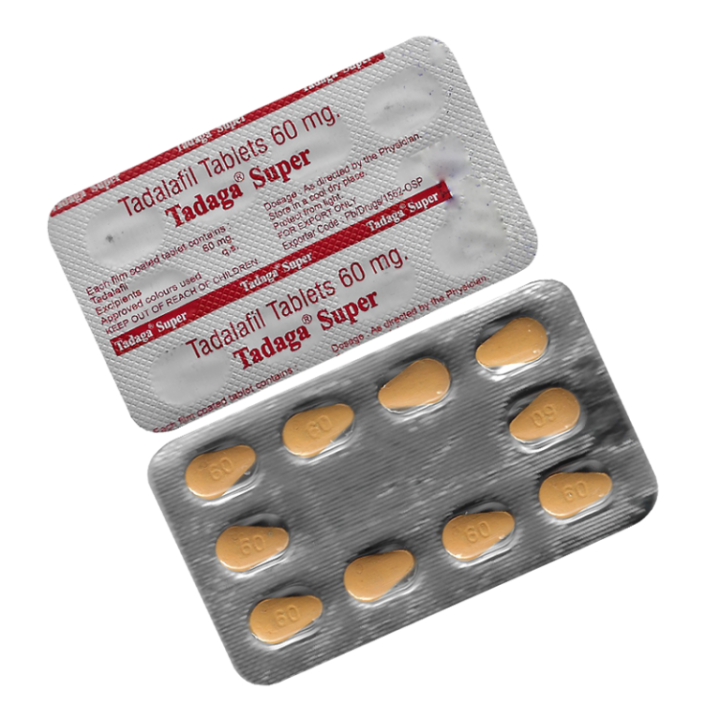 Tadaga Super 60mg | Tadalafil | Dosage, Precautions | Vidalistat
