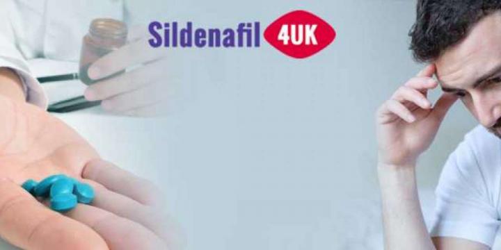 How does sildenafil work to restore erectile function?