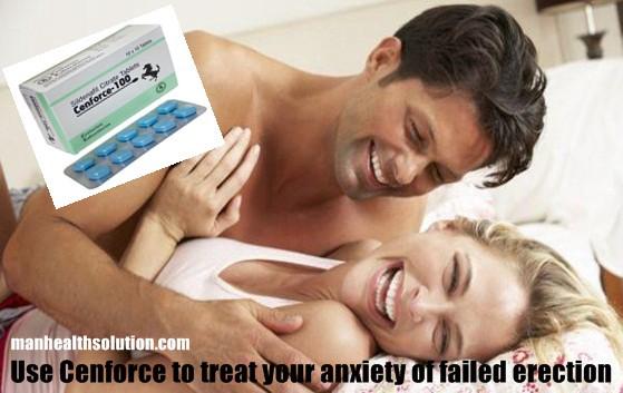 Use Cenforce to treat your anxiety of failed erection