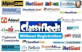 Free Classified Submission Sites List without Registration Janua