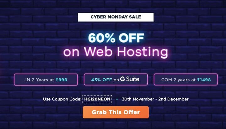 HostGator Coupon Code India 2020 【Upto 50% Off】Discount &amp; Deals
