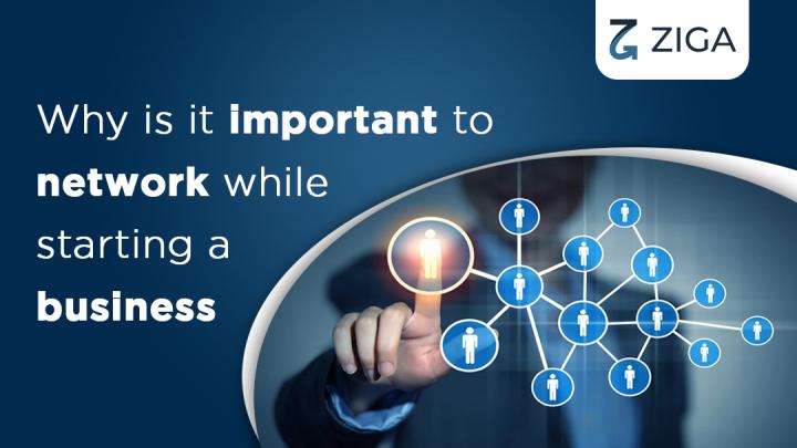 Why is it important to create a network while starting a busines